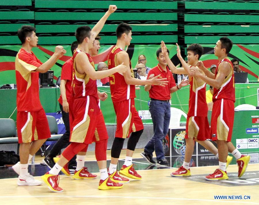 Китай вышел в 1/4 финала чемпионата мира по баскетболу среди мужчин до 17 лет-2014