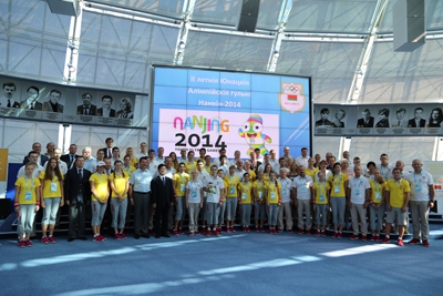 Посол КНР в Беларуси на церемонии проводов белорусской команды для участия в Юношеской олимпиаде 2014