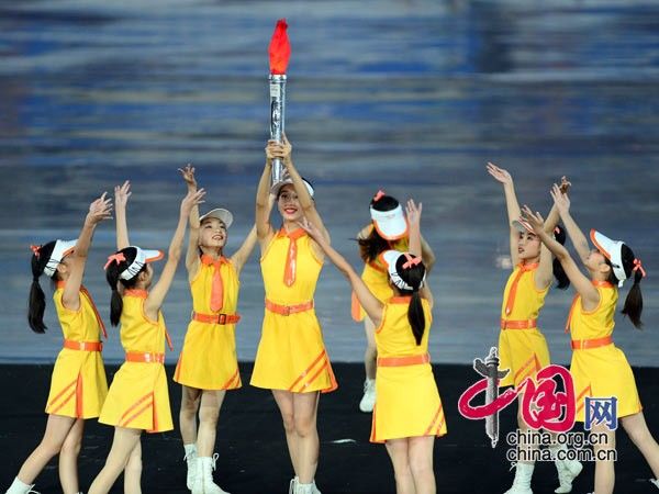 Художественные выступления к началу церемонии открытия Юношеской Олимпиады