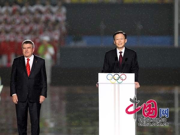 Выступления на церемонии открытия Юношеской Олимпиады в Нанкине