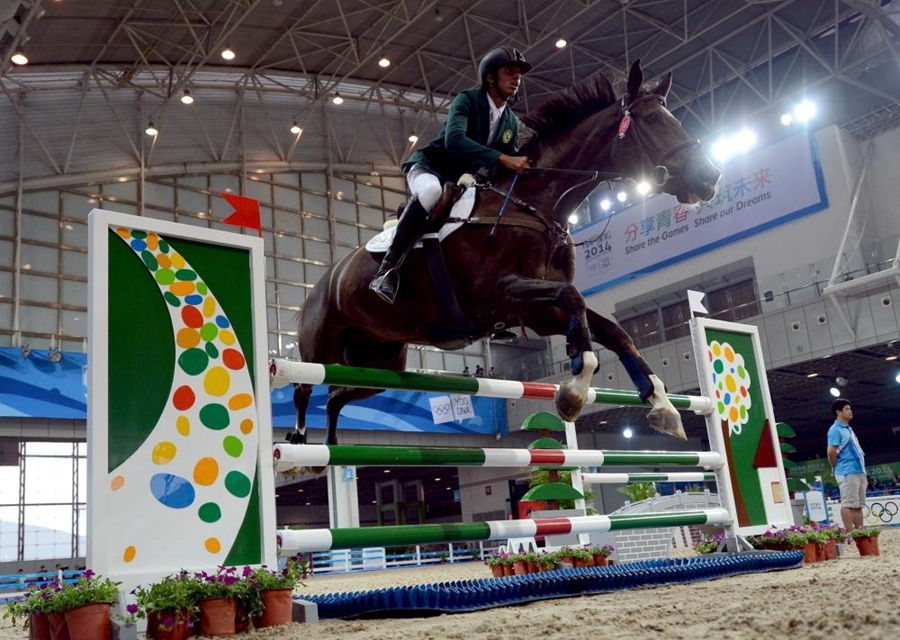 Китайские элементы на спортивных аренах искусства верховой езды в рамках Юношеских олимпийских игр