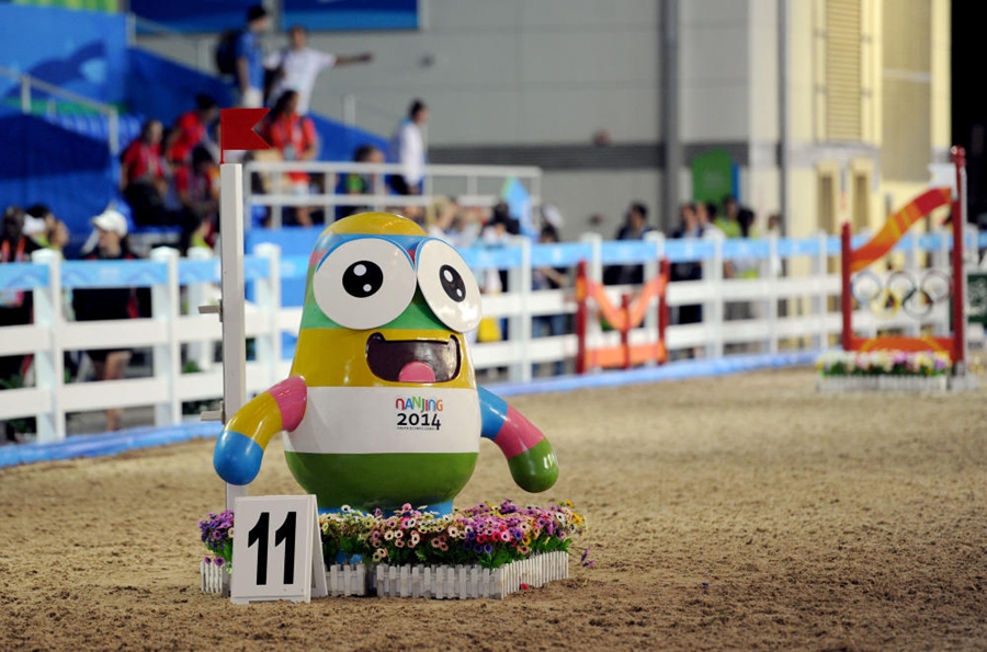 Китайские элементы на спортивных аренах искусства верховой езды в рамках Юношеских олимпийских игр