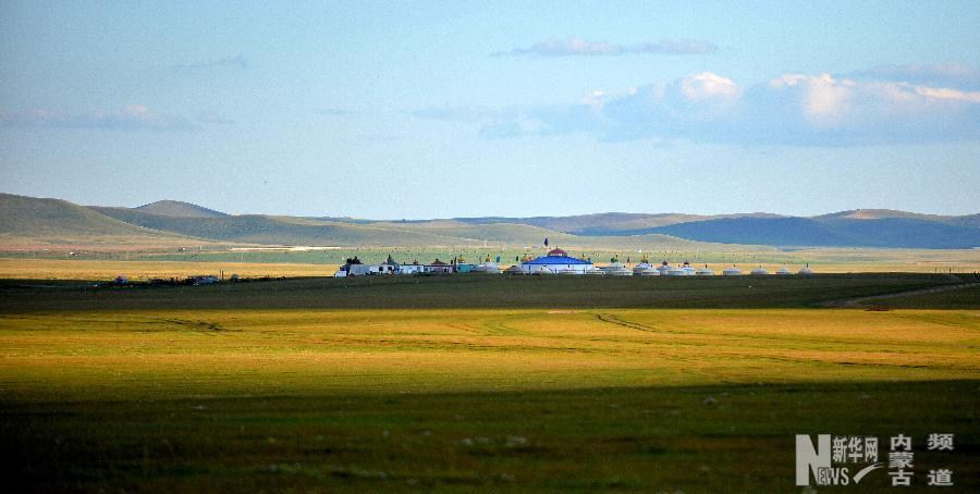 Пейзажная Хулунбуирская степь в Автономном районе Внутренняя Монголия