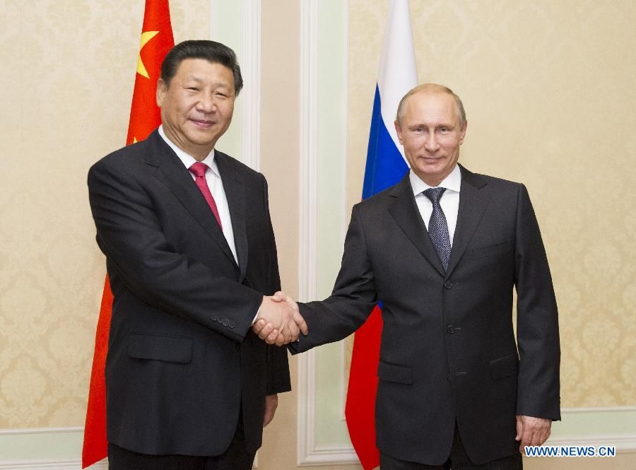 Си Цзиньпин и В.Путин встретились в преддверии саммита ШОС в Душанбе
