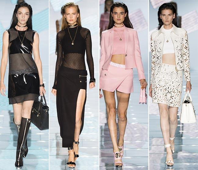 Модная женская одежда от Versace на весну-лето 2015