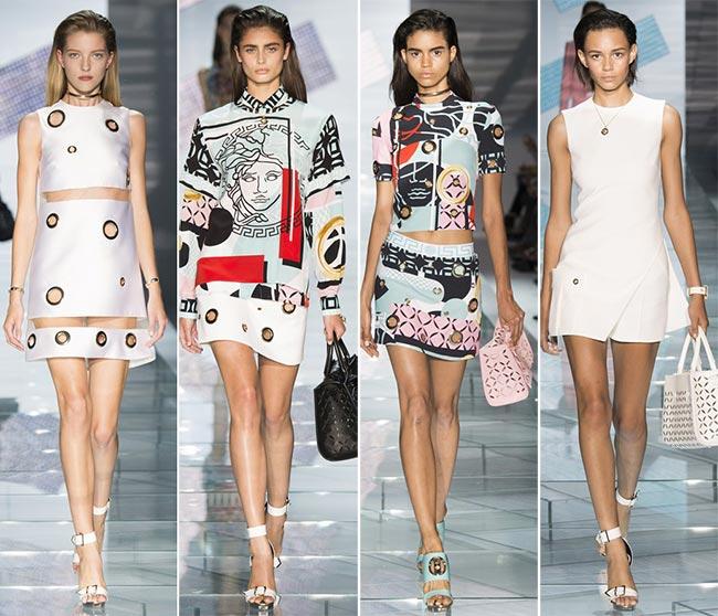 Модная женская одежда от Versace на весну-лето 2015