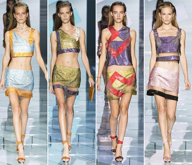 Модная женская одежда от Versace на весну-лето 2015