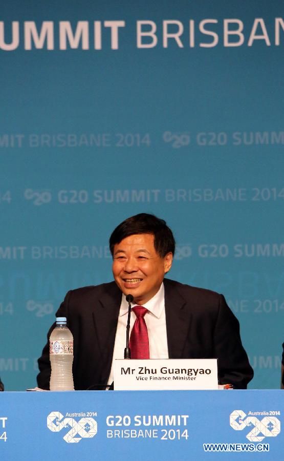 Чжу Гуанъяо: 'Группа 20' должна усилить коодинацию макроэкономической политики