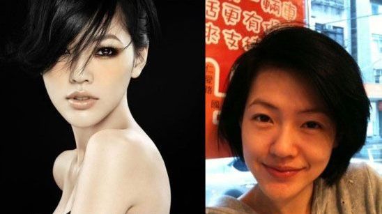 Женщины-звезды до и после макияжа