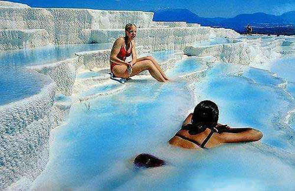 Памуккале в Турции – райский туристический курорт горячих источников
