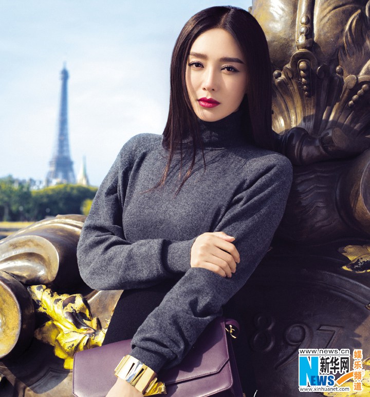 Красавица Цинь Лань на обложке французского журнала 