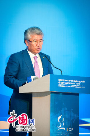 На фото: министр культуры Республики Казахстан Арыстанбек Мухамедиулы.