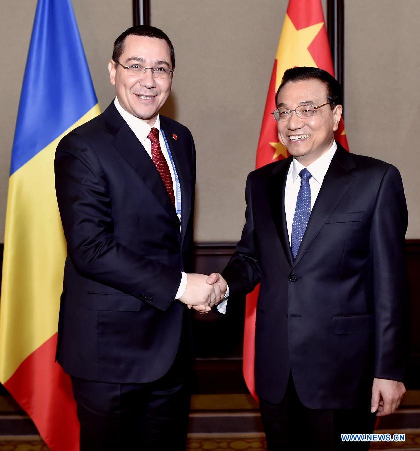 Ли Кэцян провел переговоры с премьер-министром Румынии