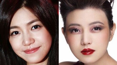 Женщины-звезды до и после яркого макияжа