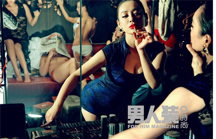 Известная звезда Нин Цзин попала на модный журнал «FHM»