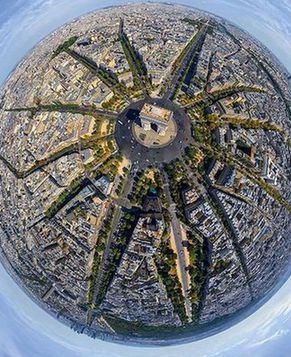 Фотографии крупных городов, снятых с самолета