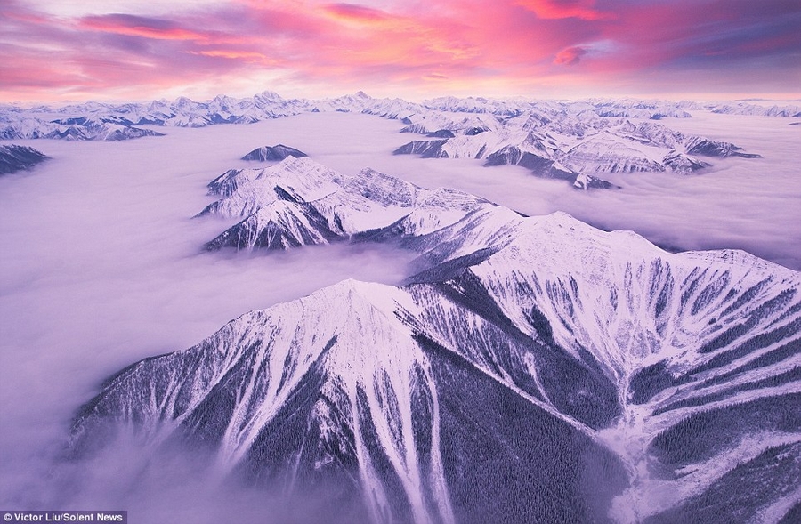 Скалистые горы в объективе фотографа Victor Liu похожи на царство магии