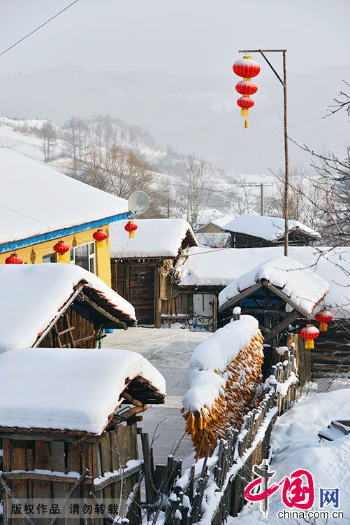 Очаровательные зимние пейзажи села Сунлин провинции Цзилинь