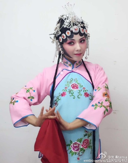 Известная актриса Лю Тао в стиле пекинской оперы