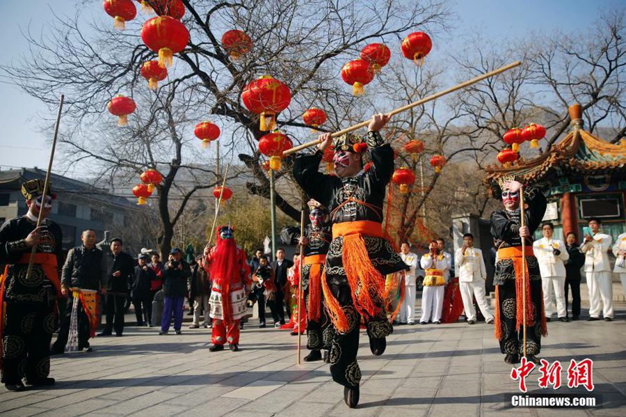 В пекинском парке «Бадачу» прошла репетиция Храмового праздника
