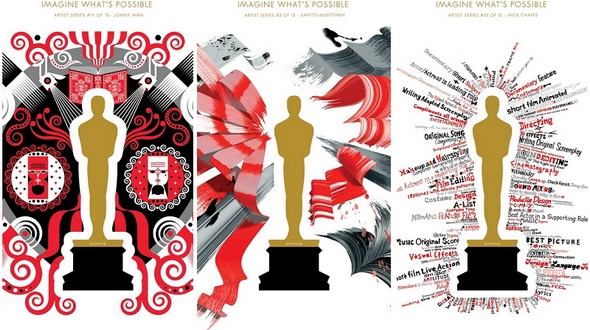 Выпущено 14 афиш к 87-й церемонии награждения премии «Оскар»