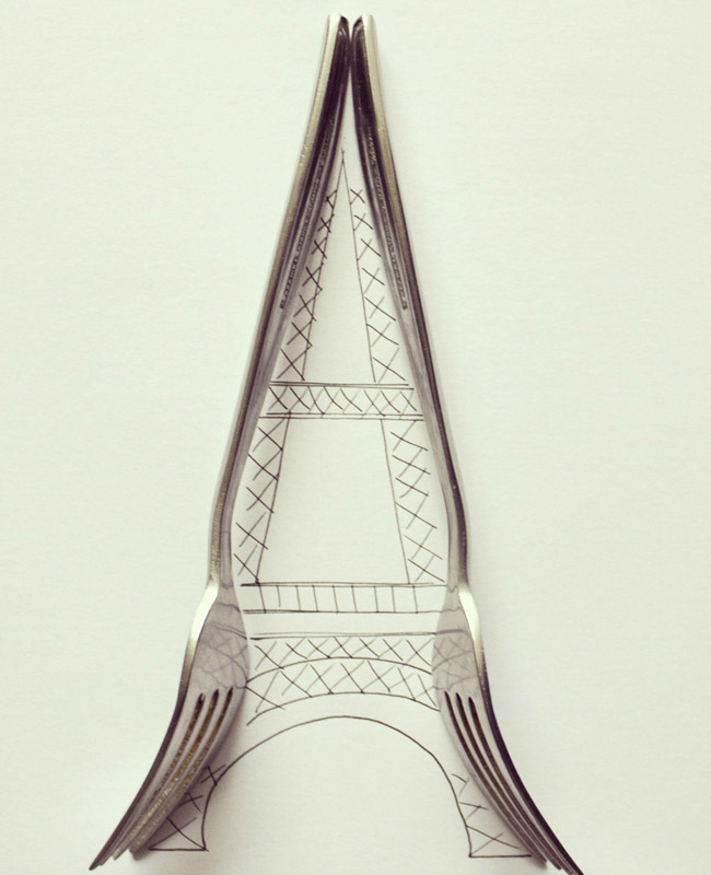 Креативное сочетание рисунков с подручным материалом