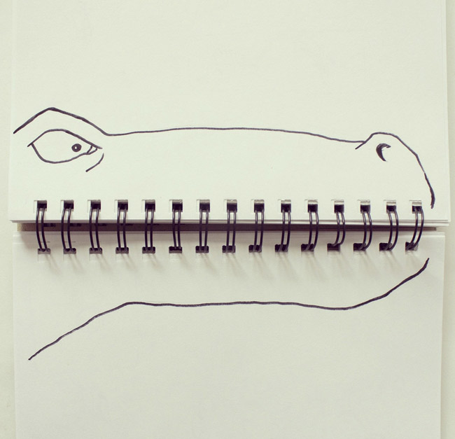 Креативное сочетание рисунков с подручным материалом