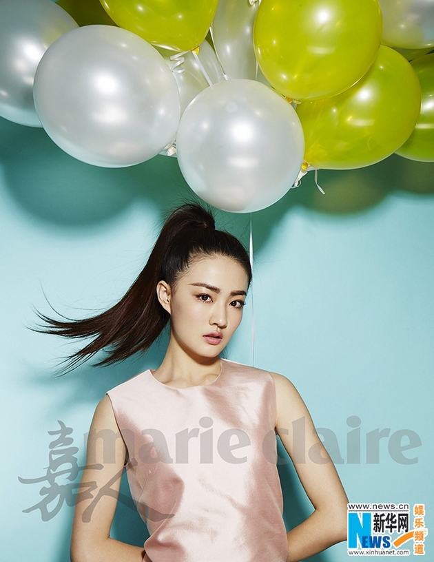 Симпатичная актриса Сюй Лу в фотосессии для журнала Marie Claire