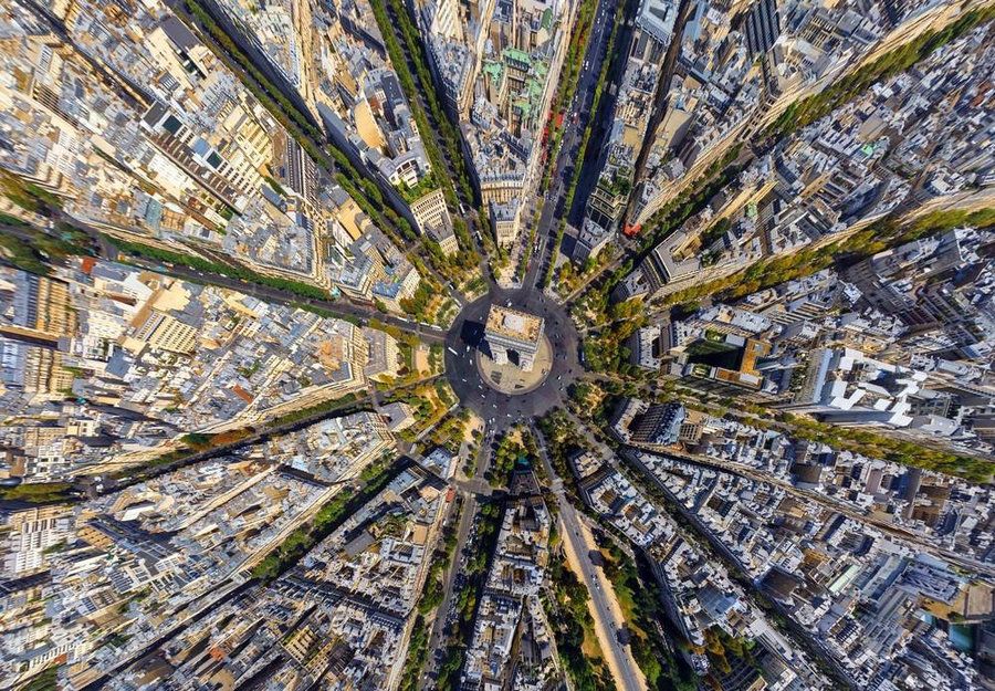 Панорамы мировых достопримечательностей с высоты птичьего полета 