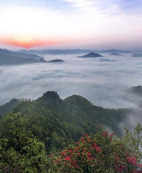 Прекрасные пейзажи на горе Уцзишань в провинции Аньхой