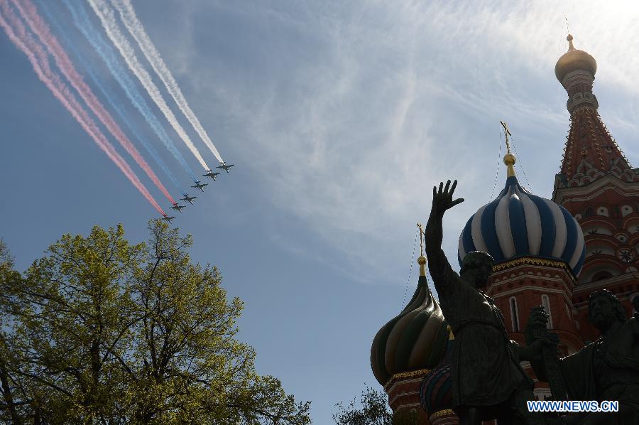 Военный парад Победы на Красной площади в Москве