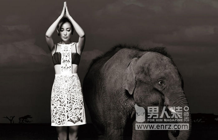 Ли Бинбин попала на обложку модного журнала, показывая оригинальную сексуальность