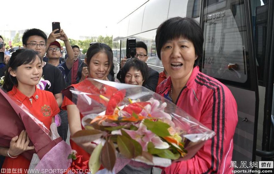 Женская сборная Китая по волейболу прибыла в Тяньцзинь для участия в чемпионате Азии