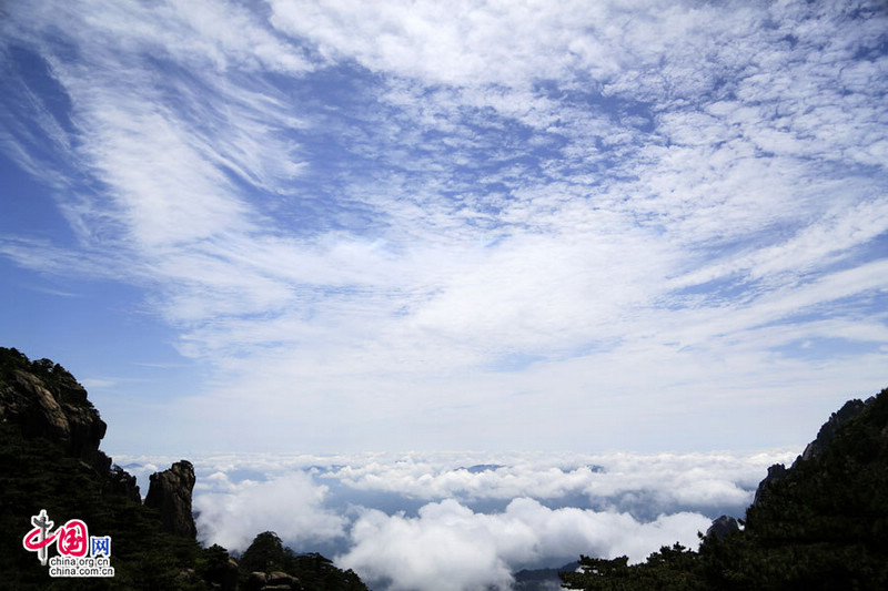 Фото: «Облачное море» на горе Хуаншань