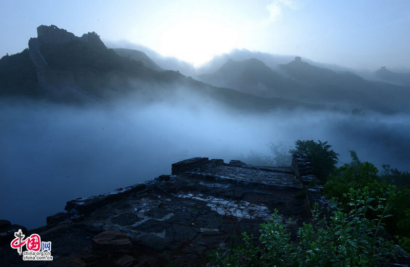 Прекрасные пейзажи на участке Великой Китайской стены Цзиньшаньлин