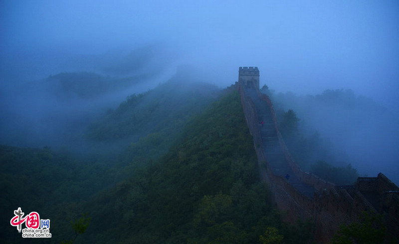 Прекрасные пейзажи на участке Великой Китайской стены Цзиньшаньлин