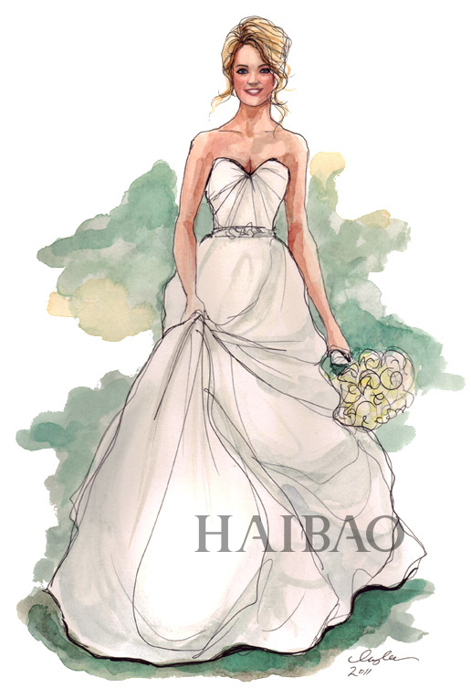 Красивые эскизы свадебных платьев