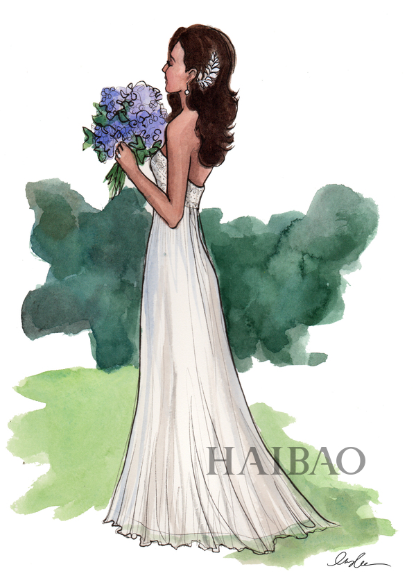 Красивые эскизы свадебных платьев