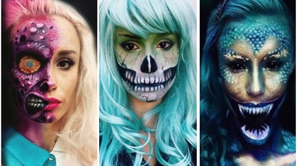 Выразительная роспись лица от голливудского визажиста