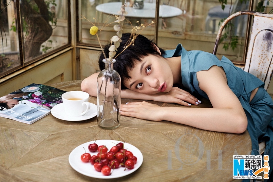 Популярная актриса Сунь Ли попала на обложку Lohas в образе лесной нимфы