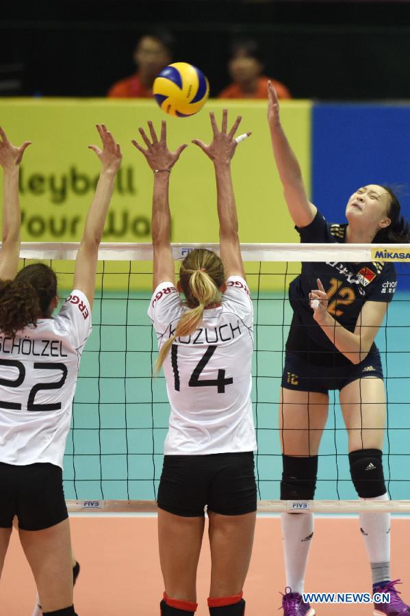 Китайские волейболистки обыграли сборную Германии и выиграли два матча подряд в мировом Гран-при