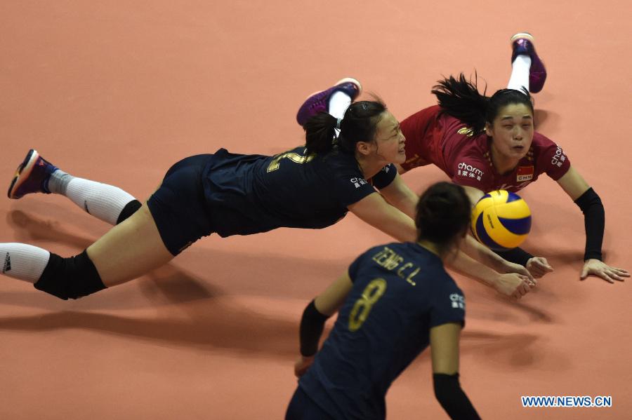 Китайские волейболистки обыграли сборную Германии и выиграли два матча подряд в мировом Гран-при