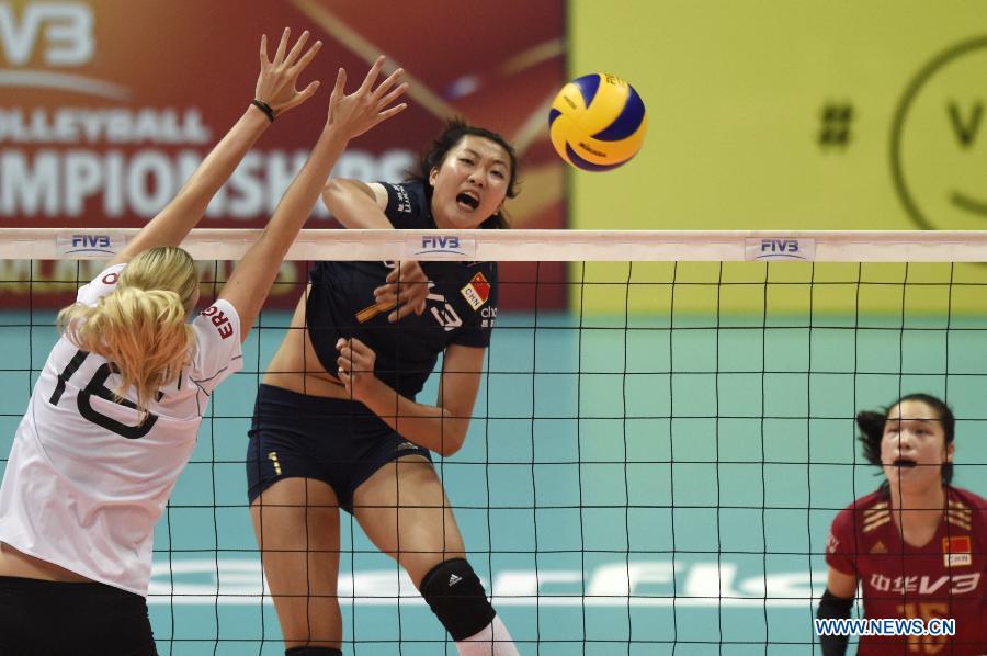 Китайские волейболистки обыграли сборную Германии и выиграли два матча подряд в мировом Гран-при