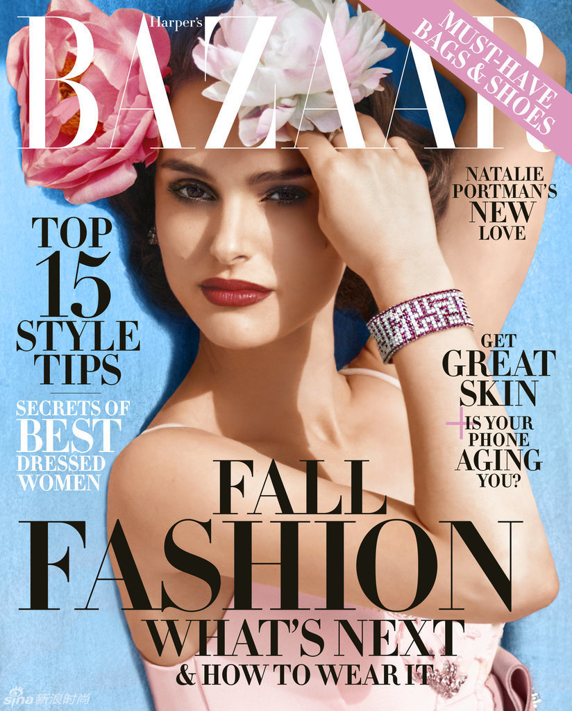 Известная актриса Натали Портман украсила обложку журнала《Harper&apos;s Bazaar》