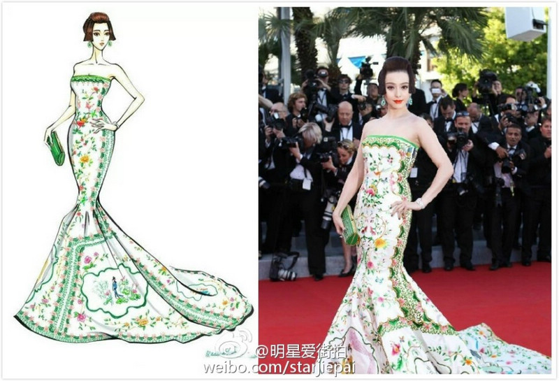 Карикатура - актриса Фань Бинбин