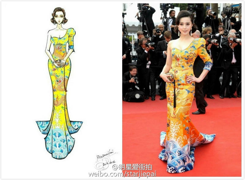 Карикатура - актриса Фань Бинбин