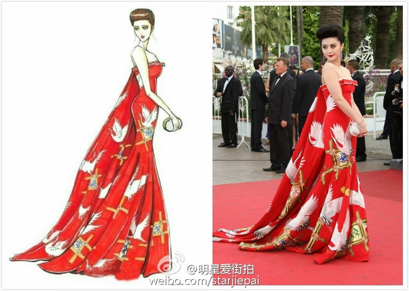 Карикатура - актриса Фань Бинбин