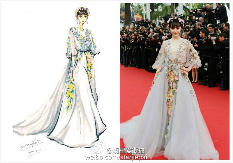 Карикатура - актриса Фань Бинбин