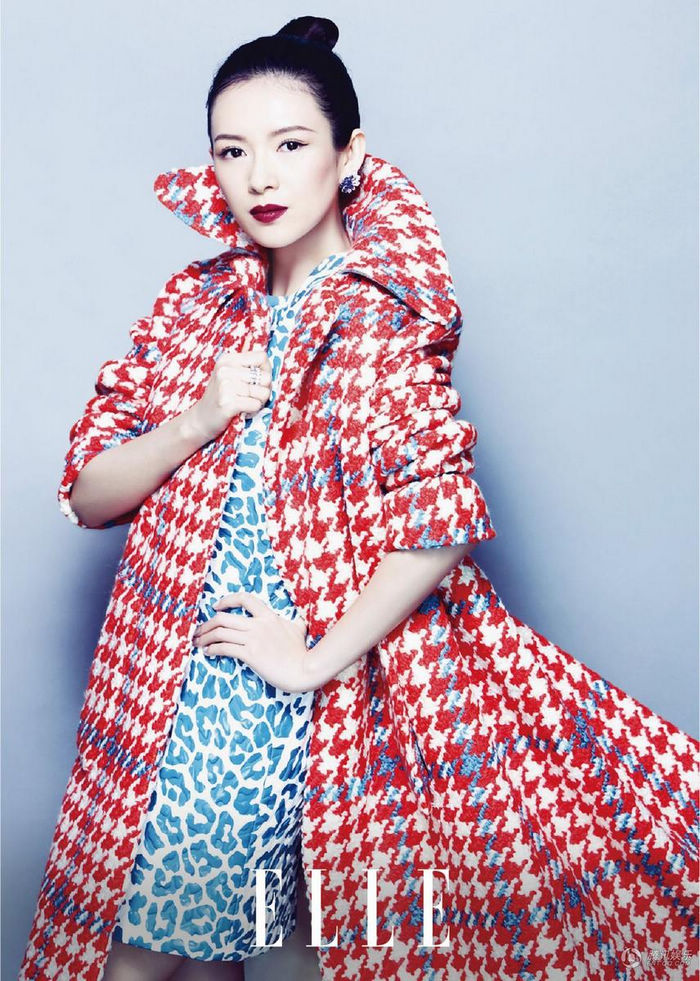 Известная кинозвезда Чжан Цзыи на модном журнале