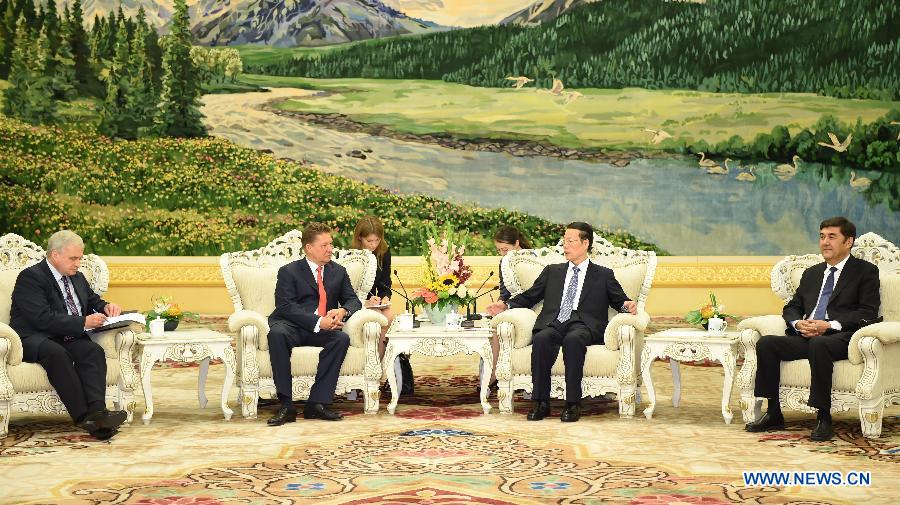 Вице-премьер Госсовета КНР Чжан Гаоли встретился с главой компании 'Газпром' А. Миллером